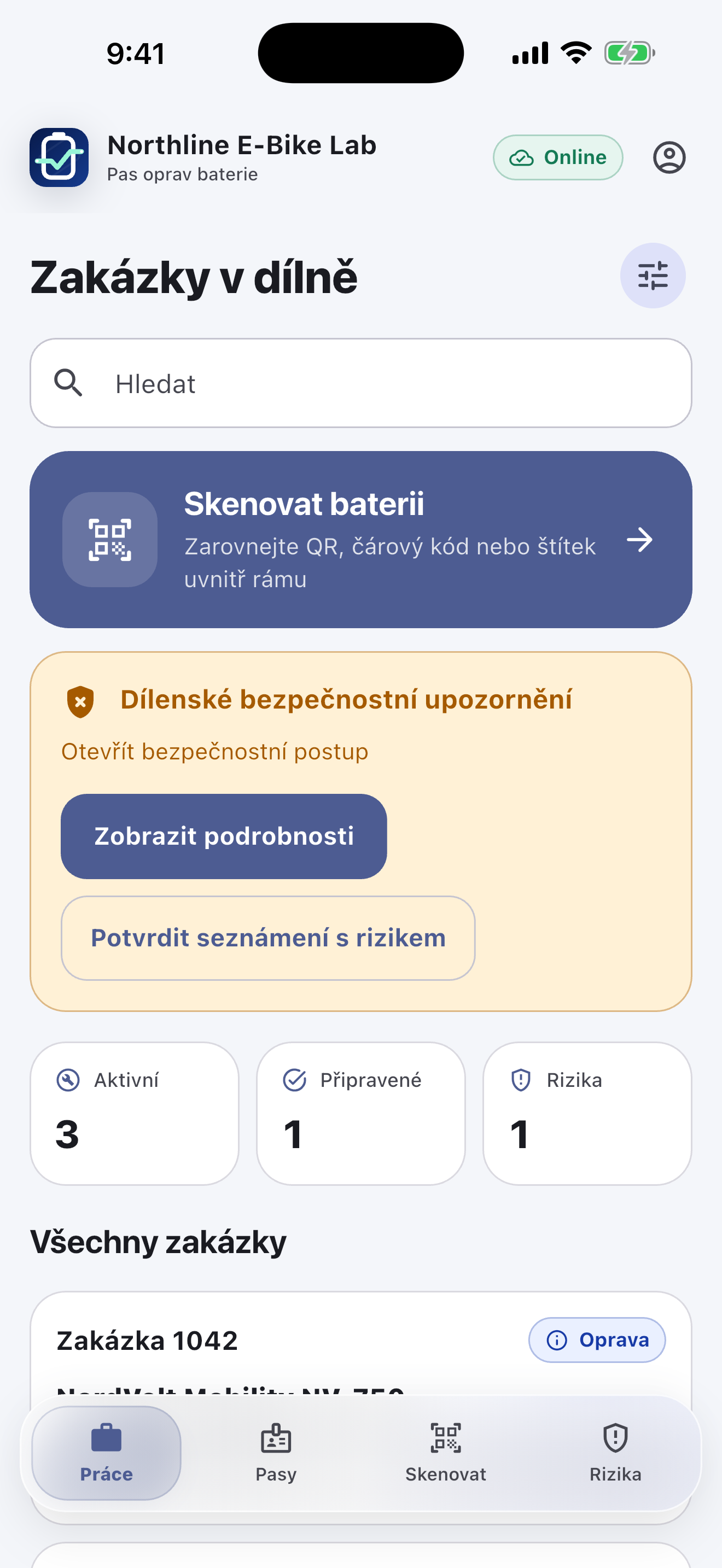 Software Battery Passport pro opravárenské dílny — Diagnostikujte a získejte souhlas
