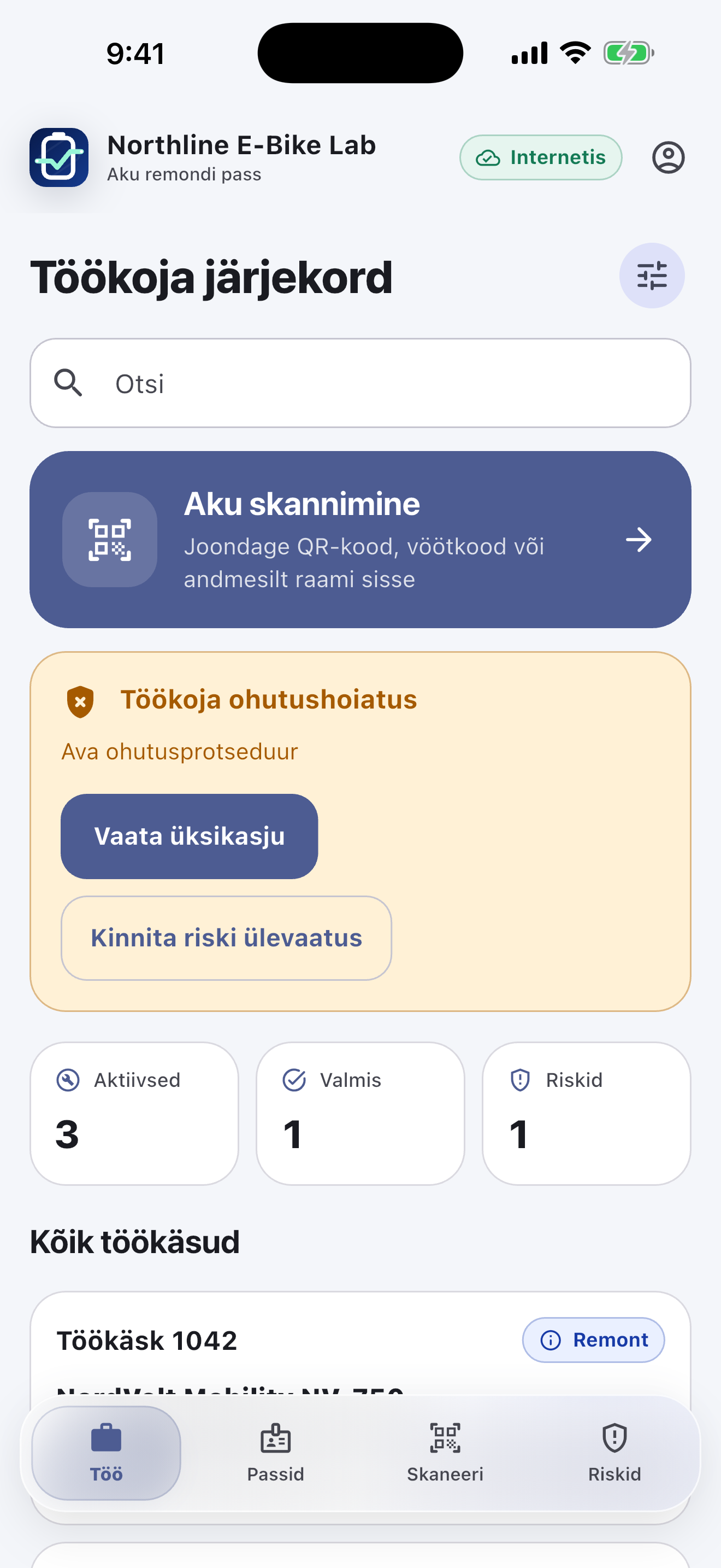 Akupassi tarkvara remonditöökodade jaoks — Diagnoosige ja hankige luba