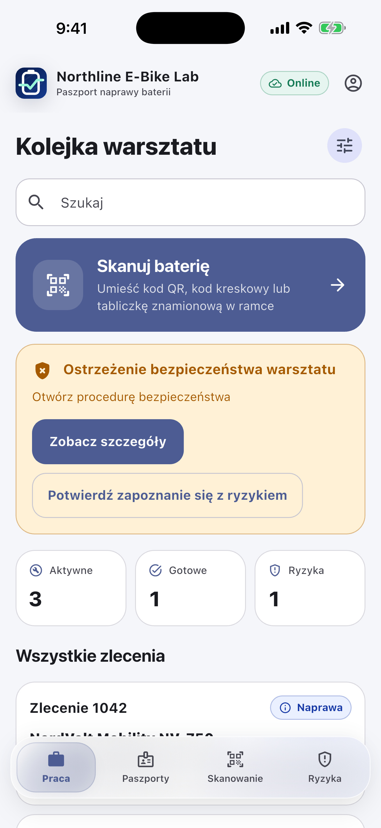 Oprogramowanie paszportowe baterii dla warsztatów naprawczych — Zdiagnozuj i uzyskaj zgodę