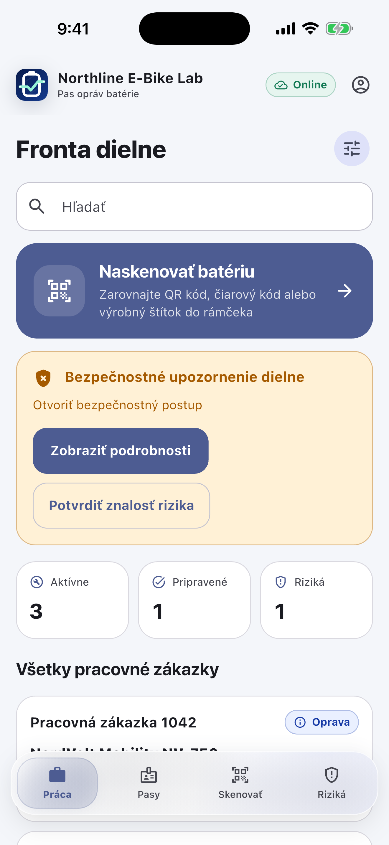 Softvér Battery Passport pre opravárenské dielne — Diagnostikujte a získajte súhlas